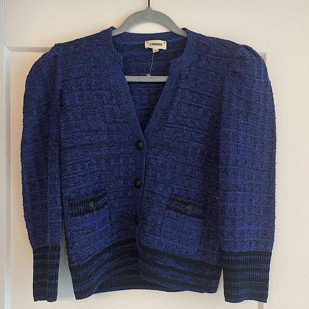 L’AGENCE Women’s Jenni Waffle Knit Cardigan